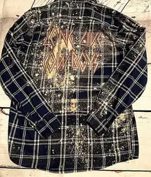 LONG LIVE COWBOYS  • • small• upcycled• "long live cowboys"• flannel