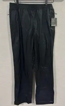 NWT EDDIE BAUER WOMENS BLACK CLOUD CAP RAIN PAINTS SIZE MEDIUM