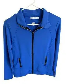 Peter Millar Women’s Full Zip Golf Jacket in Blue Size M