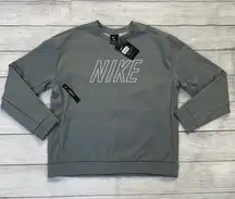 Nike Logo Crewneck Sweatshirt Women Size Small Grey