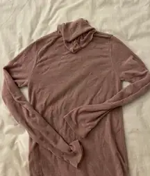 Turtleneck Sheer Mesh Top