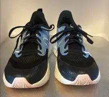 New Balance Black and Light Blue Athletic Shoes