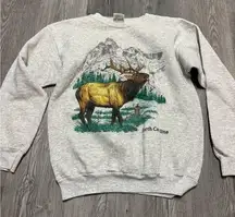 Tultex Vintage North Carolina Moose Crewneck Sweatshirt