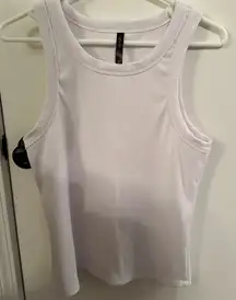 Women’s SAVVI White Ribbed Tank Top