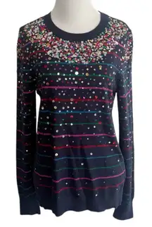 Halogen X Atlantic - Pacific Sequin Sweater size Medium