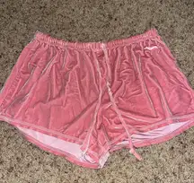 Victoria's Secret Pink Velvet Pajama Shorts