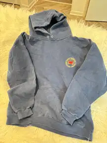 HANES Brandy Melville Vibe Blue Hoodie w/Santa Barbara Shellfish Company Medium