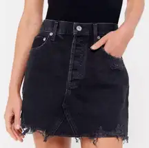 AGOLDE Quinn Skirt- Black Denim