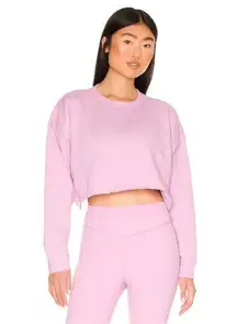 WeWoreWhat Cropped Sweatshirt in Lilac