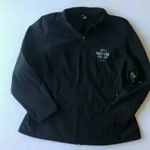 NWT Hard Rock Seminole Hotel Casino Tampa Jacket Ladies 3XL Black Zip Po…