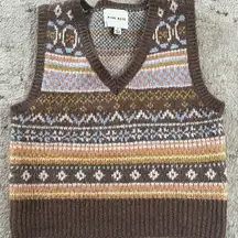 Printed Knitted Vest