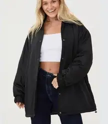 Padded Oversized Dad Jacket L