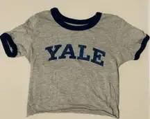 Yale University Cropped Tees Graphic Tee