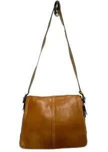 Coach Vintage  Hampton 9570 Leather Camel Tan Flap Crossbody Shoulder Bag