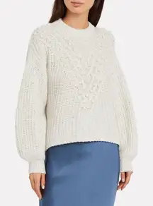 SAYLOR Keltie Pom-Pom Fisherman‎ Sweater Sz XS