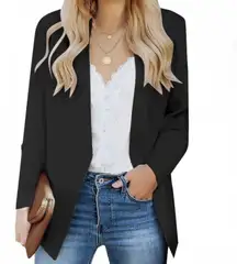 Luvamia Women’s Casual Long Sleeve Slim Work Office Blazer Jacket Size XL