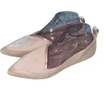 Taryn Rose Womens Felicity Leather Pointed Asymmetric Ballet Flats Blush Size 8B