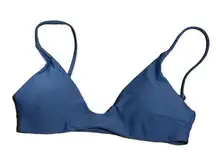 Zaful bikini top size 4 blue removable padding‎ adjustable straps NEW top only
