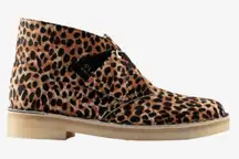 Clark’s Originals chukka pony hair leopard print