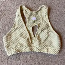 Booty by Brabants Textured Light Yellow Bra
