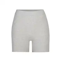 cotton rib boxer light heather grey