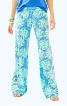 Lilly Pulitzer Bal‎ Harbour Palazzo Pants Bennet Blue Tropic Like Its Hot size S