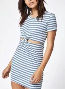 RED AND WHITE T-shirt Dress