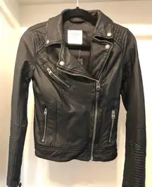 NWT  Black Leather Jacket