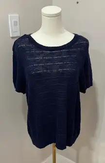 Jaclyn Smith, Woman’s size S, short sleeve, blue,‎ pullover top XXL