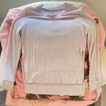 glimpse split side long sleeve crewneck