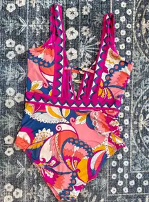 Trina Turk One Piece in Pink and Blue