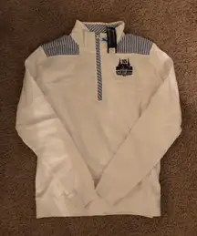 White And Blue Pullover