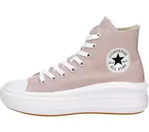 MAUVE HIGH TOP CHUCK TAYLOR/ PLATFORM SHOES