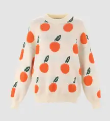 Orange Pattern Sweater