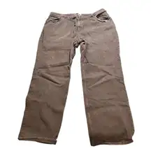 Abercrombie and‎ Fitch the 90s High Rise Relaxed Jean Brown Plus Size 36/22R