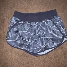 Geometric Print  Running Shorts