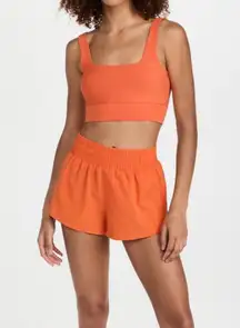 Varley Kallin Running Short in Orange Rust Large