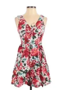 Floral Tie Front Dress