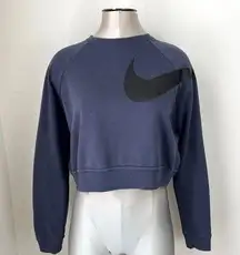 Nike Dry Versa Long Sleeve Training Top Size Medium In Navy Blue Sweatshirt