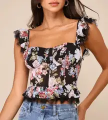 Floral Corset Top