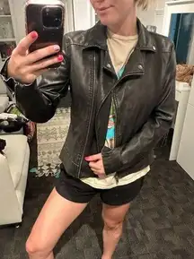 Leather jacket