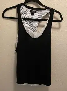 Koral Villa Tank Top in Black White