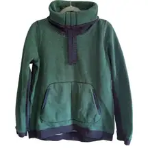 Lululemon Avenue Pullover Sweatshirt SZ 8 Hyper Strip Cozy Funnel Neck Cotton