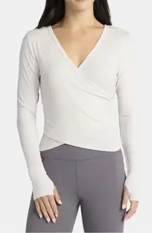 NWT - Reversible Wrap Top with Long Sleeves.