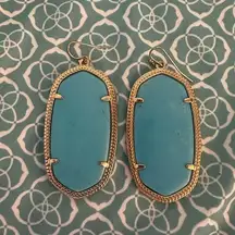Kendra Scott Blue Danielle Drop Earrings Turquoise