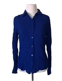 ANA‎ women’s Small blue Button down blouse