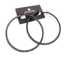 NWT‎ Chico’s coiled hope earrings pink steam rocker festival concert