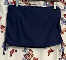Swim side cinch skirt