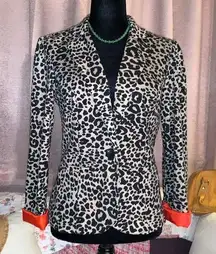 Bongo Size L Animal Print Blazer