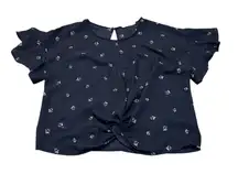 3/$15 LUSH blue blouse